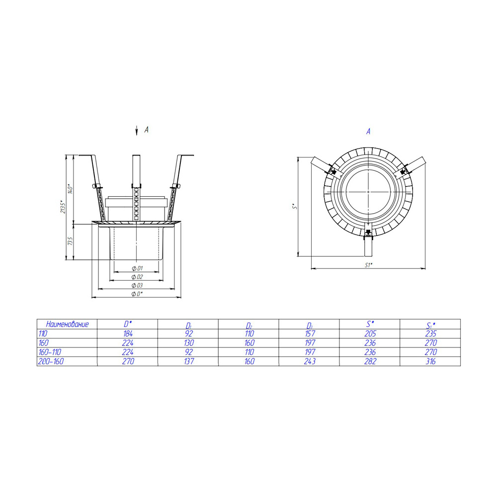 Противопожарная муфта 160/160 (аналог HL870)
